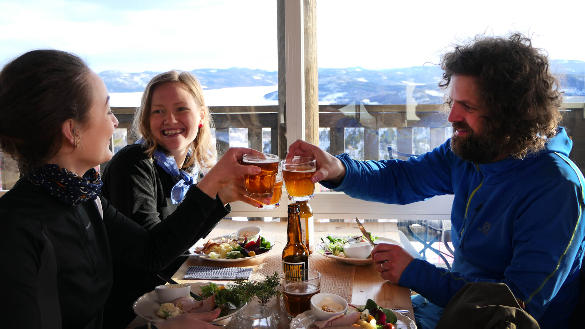 hoga kusten toppstuga vinter skuleberget