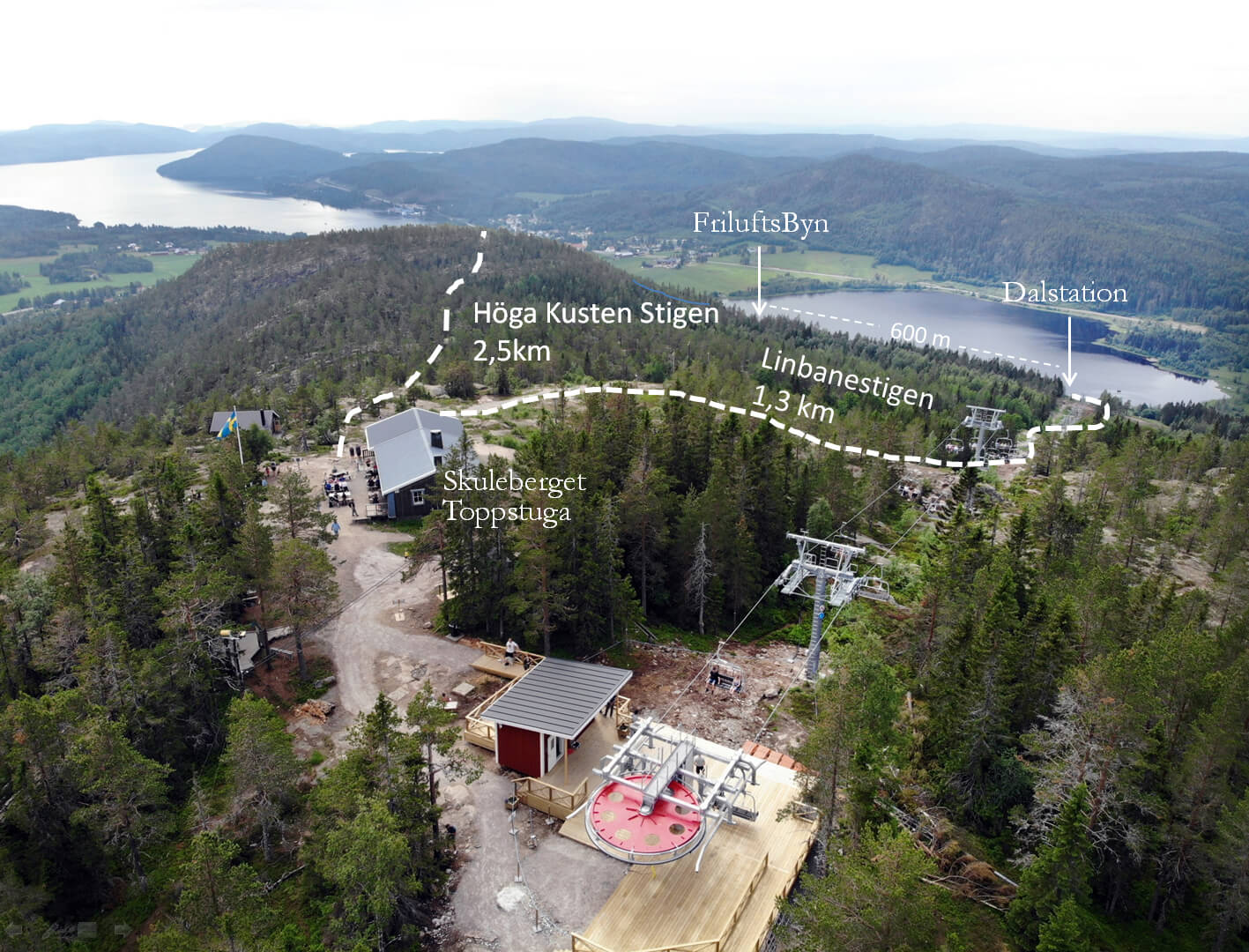 vandra skuleberget linbana