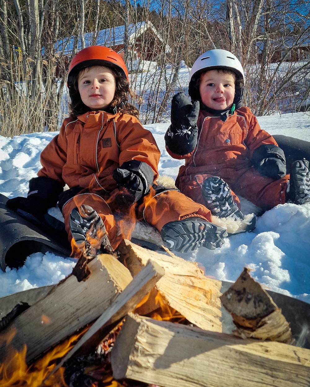bästa snöskor vandring med barn höga kusten vinter 8