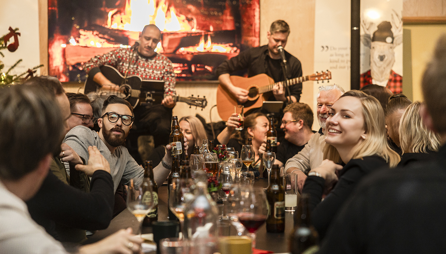 julfest julbord friluftsbyn skuleberget höga kusten